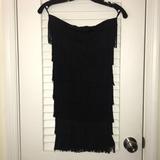 Zara Dresses | Fringe Dress | Color: Black | Size: S