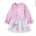 Disney Dresses | Disney Frozen Elsa Anna Sparkly Cute Dress | Color: Pink/White | Size: 2tg