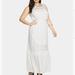 Torrid Dresses | Ivory Crochet Maxi Dress | Color: Silver | Size: 12