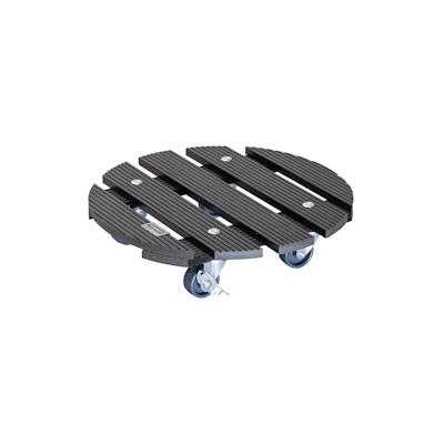 WAGNER Pflanzenroller WPC Ø 29 x 7,5 cm, für außen & innen, anthrazit, wetterfest, Feststeller, max 100 kg - 20052501 Image