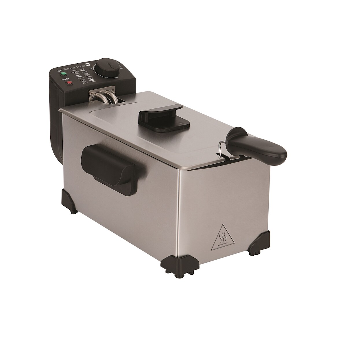 Tarrington House Fritteuse FR2200E, Edelstahl, 22.5 x 40.5 x 21 cm, abnehmbare Tank, Anti-Rutsch-Basis, 3 L, silber Image