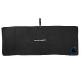 Black Carolina Panthers 16'' x 40'' Microfiber Golf Towel