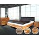 Massivholz »Dolce Vita V« Wildeiche Bett 160x200 cm / Wildeiche natur / V-Factory Metall