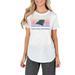 Women's Concepts Sport White Carolina Panthers Gable Knit T-Shirt