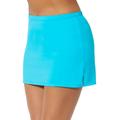 Plus Size Women's Side Slit Swim Skirt by Swimsuits For All in Crystal Blue (Size 14)