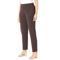 Plus Size Women's Crepe Knit Pull-On Pant by Catherines in Chocolate Ganache (Size 5X)