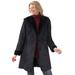 Plus Size Women's Faux-Shearling Toggle Coat by Woman Within in Black (Size 4X)