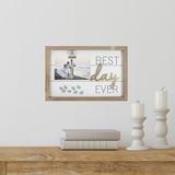 Northlight Seasonal Framed "Best Day Ever" w/ Photo Clip Wall Art 11.75" in Brown/White | 8 H x 11.75 W x 0.75 D in | Wayfair NORTHLIGHT NJ91644