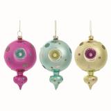 The Holiday Aisle® Glass Finial Ornament Glass | 3.13 H x 3.13 W x 5.63 D in | Wayfair DC6F47AF7AF5481EBE98CC7F5D38798E