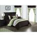 Fleur De Lis Living Bulverde Geometric Comforter Set Polyester/Polyfill/Microfiber in Green | King Comforter + 19 Additional Pieces | Wayfair