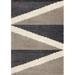 Black/Brown 24 x 1.38 in Area Rug - Foundry Select Geometric Beige/Black/Brown Area Rug Polypropylene | 24 W x 1.38 D in | Wayfair