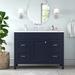 Red Barrel Studio® 49" Single Bathroom Vanity Set Wood/Solid Surface in Blue | 37.73 H x 48.5 W x 18.75 D in | Wayfair