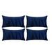Ebern Designs Throw Velvet Cross Lines Rectangular Cushion Covers Velvet in Blue | 14 H x 20 W x 1 D in | Wayfair C0FAAB8C314A44E7B6A5163873D06033