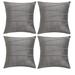 Ebern Designs Throw Velvet Cross Lines Square Cushion Covers Velvet in Gray | 20 H x 20 W x 1 D in | Wayfair DB58F4A875EA4130B42AAB613C2E085C