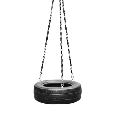 M&m Sales Enterprises Treadz Traditional Tire Swing, Black