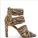 Jessica Simpson Shoes | Jessica Simpson Natural Zebra Print Sandals | Color: Black/Tan | Size: 7.5