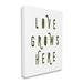 Stupell Industries Love Grows Here Phrase Minimal Text Grass Pattern Gray Farmhouse Rustic Oversized Framed Giclee Texturized Art By Daphne Polselli Canvas | Wayfair