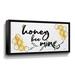 Gracie Oaks Honey Bee Mine - Textual Art on Canvas Canvas, Metal in Black | 6 H x 12 W x 2 D in | Wayfair 048B103BE7BC4A1794922706A99A8E71