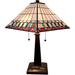 Tiffany Style Mission Jeweled Table Lamp Amora Lighting
