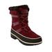 Wide Width Women's The Brienne Waterproof Boot by Comfortview in Deep Merlot (Size 12 W)