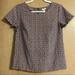 J. Crew Tops | J. Crew Short Sleeve Top | Color: Black/Brown | Size: Xxs