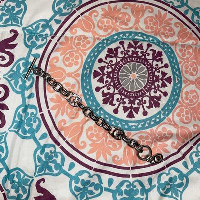 Michael Kors Jewelry | Authentic Michael Kors Chain Link Bracelet | Color: White/Silver | Size: Os