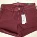American Eagle Outfitters Shorts | American Eagle Twill Shorts Burgundy Nwt 12 | Color: Brown/Purple | Size: 12