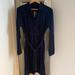 J. Crew Dresses | New J Crew Tie-Waist Knit Shirtdress Navy Size M | Color: Black | Size: M