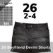 Lularoe Shorts | Lularoe Boyfriend Denim Shorts | Color: Black | Size: 26