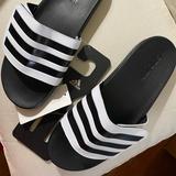 Adidas Shoes | Adidas Adilette Comfort Slides Sz 9 | Color: Black | Size: 9
