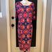 Lularoe Dresses | Euc Lularoe Julia | Color: Blue/Pink | Size: Xxl