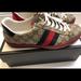 Gucci Shoes | Gucci Ace Sneakers. 9.5 In Gucci. 8.5us | Color: Black | Size: 9.5