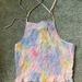 American Eagle Outfitters Tops | American Eagle Tie Dye Halter! | Color: Cream/Tan | Size: S