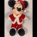 Disney Toys | Disneyland/Walt Disney Wld Santa Mickey 14" Plush | Color: Cream | Size: 14”
