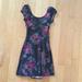 American Eagle Outfitters Dresses | American Eagle Floral Dress | Color: Black/Blue | Size: S