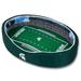 Green Michigan State Spartans 7'' x 22'' 34'' Medium Stadium Oval Dog Bed