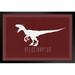 Zoomie Kids Dinosaur Velociraptor Maroon Dinosaur Poster For Kids Room Dino Pictures Bedroom Dinosaur Decor Dinosaur Pictures For Wall Dinosaur Wall Art Prints Fo Paper | Wayfair