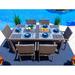 Latitude Run® Yussuf Rectangular 6 - Person 69.5" Long Outdoor Dining Set w/ Cushions Plastic/Wicker/Rattan in Gray | Wayfair