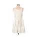 Old Navy Casual Dress - Mini Scoop Neck Sleeveless: White Solid Dresses - Used - Size 2