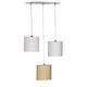 Suspension Lumineuse Trio Plafonnier en coton beige