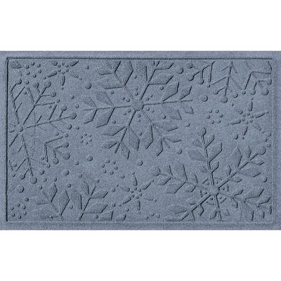 Water and Dirt Shield Snowflakes Mat - Bluestone - Frontgate