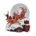 5.5 Santa Claus on Sleigh Reindeer Musical Christmas Snow Globe