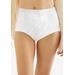 Plus Size Women's Light Control Lace Panel Brief 2-Pack by Bali in White (Size XL)