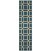 Latitude Indoor/Outdoor Area Rug in Teal/ Grey - Oriental Weavers L806B3058230ST