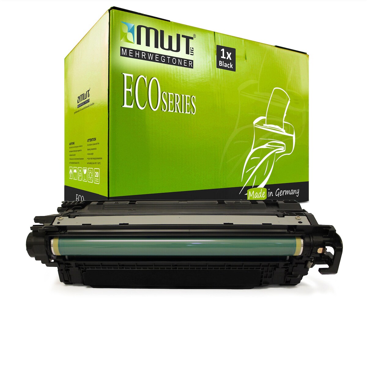 1 Mehrwegtoner kompatible Lasertoner ersetzt HP CF450A 655A Schwarz Image