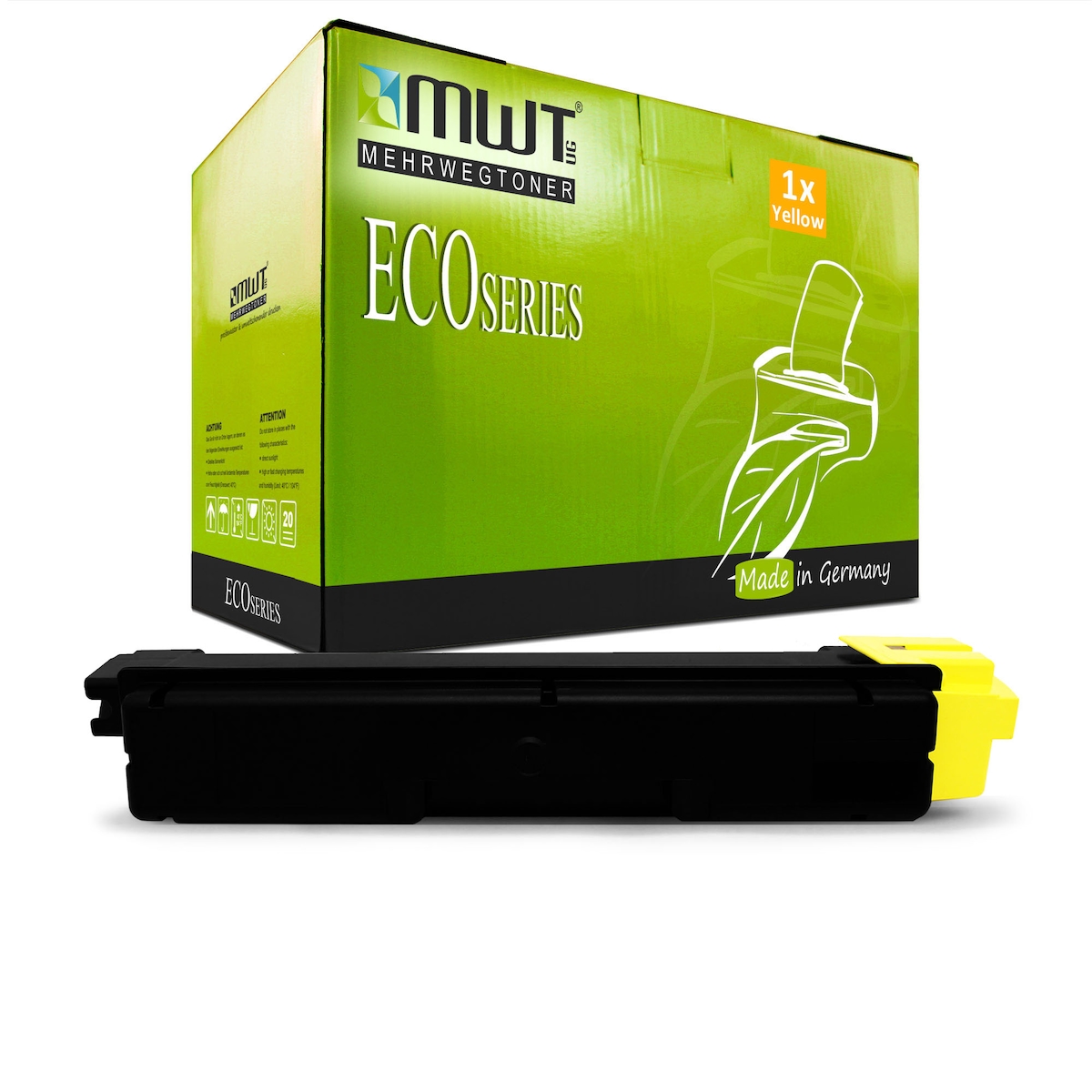 1 Mehrwegtoner kompatible Lasertoner ersetzt Utax PK5019Y 1T02TXAUT0 Yellow Image