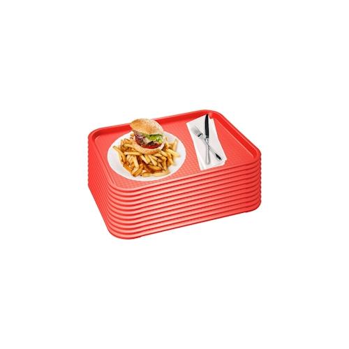 APS 10er Set APS Fast Food-Tablett/Serviertablett 53 x 32,5 cm, H: 2 cm