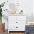 Carter's by DaVinci Nolan 3 Drawer Dresser, Metal in White | 34 H x 35 W x 20 D in | Wayfair F16903W