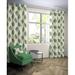 McalisterTextiles Cotton Floral Room Darkening Thermal Pinch Pleat Curtain Panel 100% Cotton in Green/Blue | 72 H x 90 W in | Wayfair