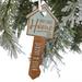 Personalization Mall Our First Home Wood Key Holiday Shaped Ornament Wood in Blue | 5.5 H x 2.25 W x 0.5 D in | Wayfair 32688-B